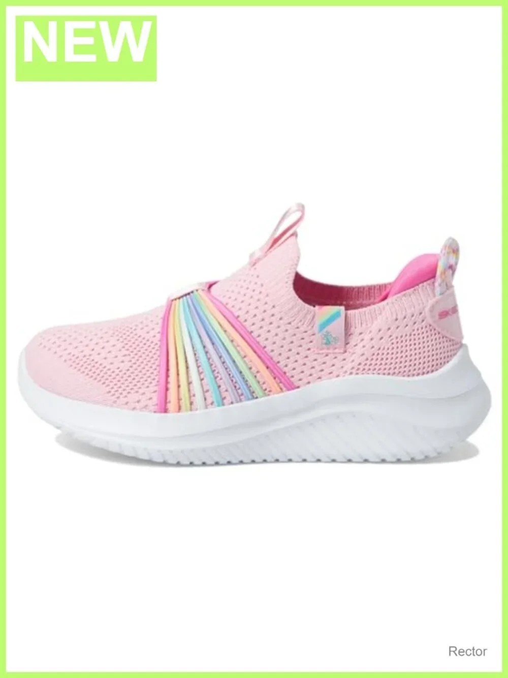 Girls Ultra Flex 3.0 Sweet Ties Sneakers Air-Cooled Memory Foam Stretch Fit